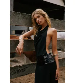 Ance Gria Adele Gown Black Size AU 8 for rent on The Volte - image 5