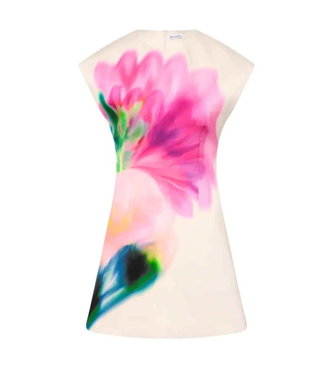 Rebecca Vallance Dahlia Blossom Mini Dress White Floral Size AU 8 for rent on The Volte - main image