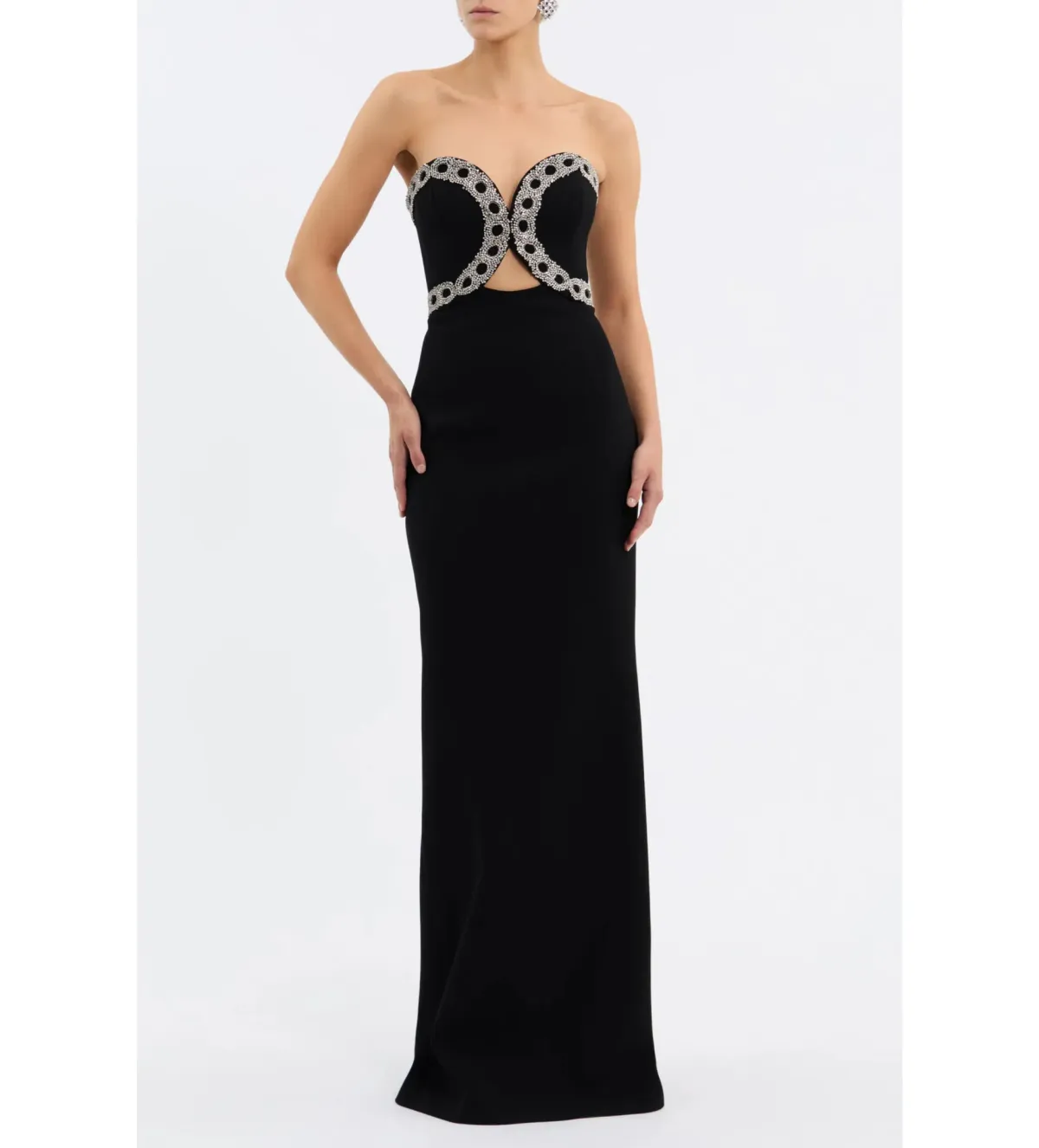 Rebecca Vallance Celinda Gown in Black Size AU 10 for rent on The Volte - main image