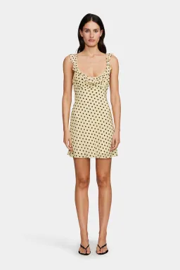 Ownley Candy Mini Dress Butter Spot Size XS/AU 6  for rent on The Volte - image 1
