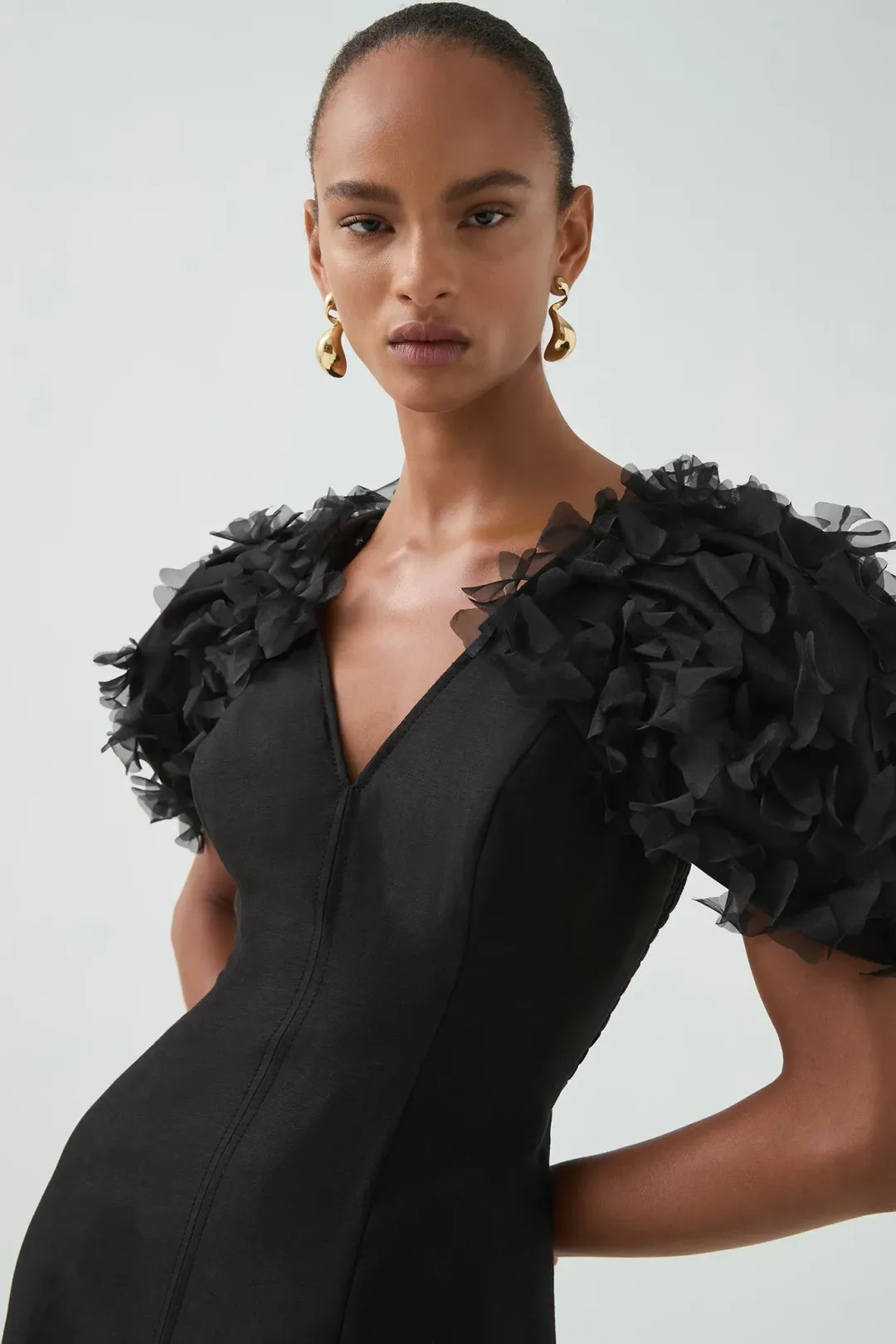 Aje Muse Maxi Dress Black  Size 16 for rent on The Volte - main image