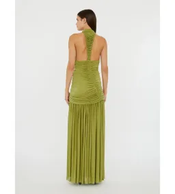 Christopher Esber Orion Gown in Green Olive Size S / AU 8 for rent on The Volte - image 3