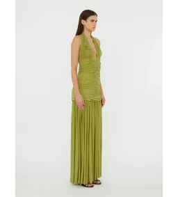 Christopher Esber Orion Gown in Green Olive Size S / AU 8 for rent on The Volte - image 2