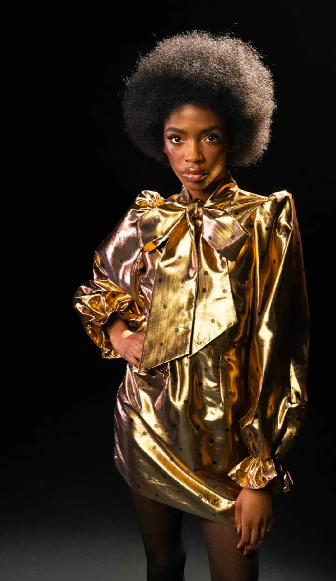 Queens of Archive “Sawyer” Mini Dress Gold Size S / AU 10 for rent on The Volte - main image