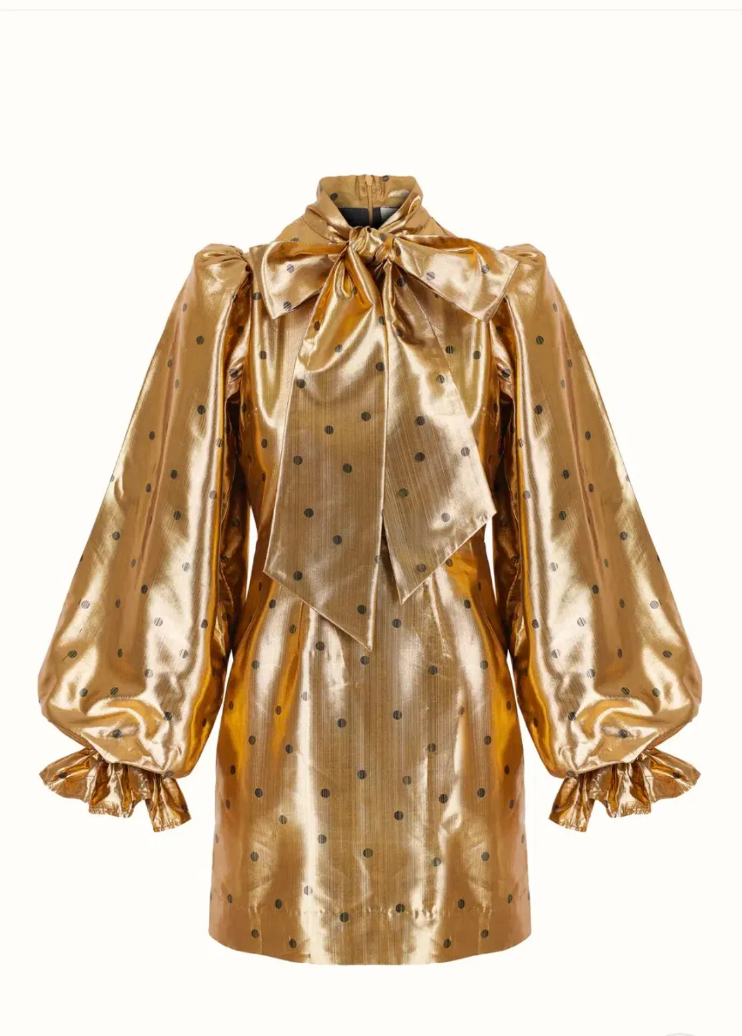 Queens of Archive “Sawyer” Mini Dress Gold Size S / AU 10 for rent on The Volte - main image