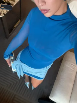 Benni Kingsley Mini Dress Blue Size 6 for rent on The Volte - image 3