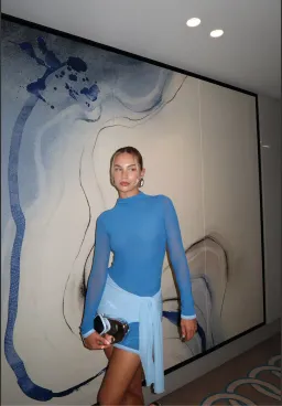 Benni Kingsley Mini Dress Blue Size 6 for rent on The Volte - image 1