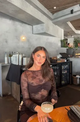 Benni Oskar Mini Dress Brown Size 10 for rent on The Volte - image 3