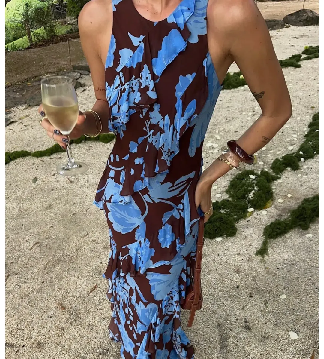 Shona Joy Olson Ruffle Dress- Size AU 6 for rent on The Volte - main image