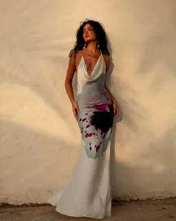 Rat & Boa Angelina Maxi Dress Iris Print Size XS / AU 6 for rent on The Volte - image 1