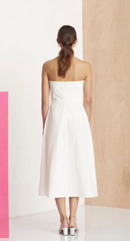 Bec and Bridge White Nathalie Midi Dress Size 12 for rent on The Volte - image 3