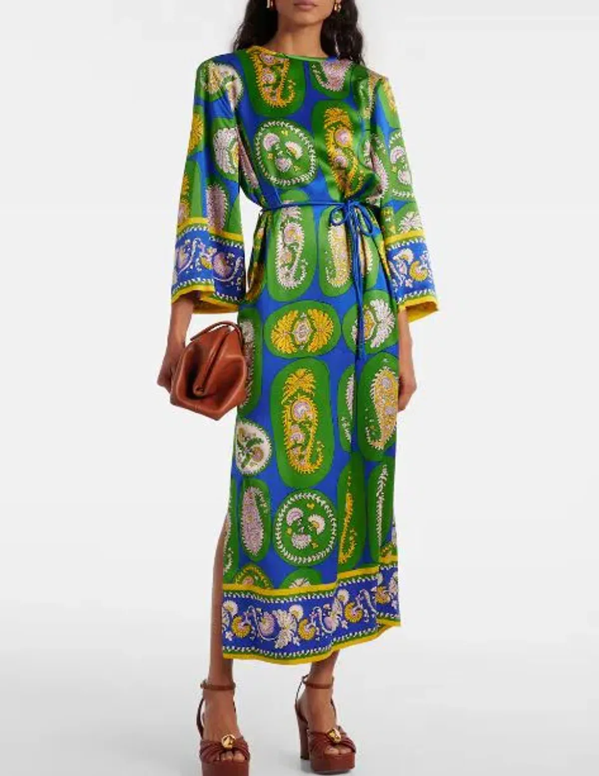 Alemais Printed Silk Maxi Dress My Theresa Exclusive Size 16 for rent on The Volte - main image