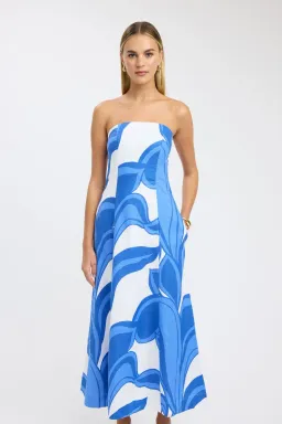 Kookai Zani Strapless Maxi Dress Multi Size 8 for rent on The Volte - image 3