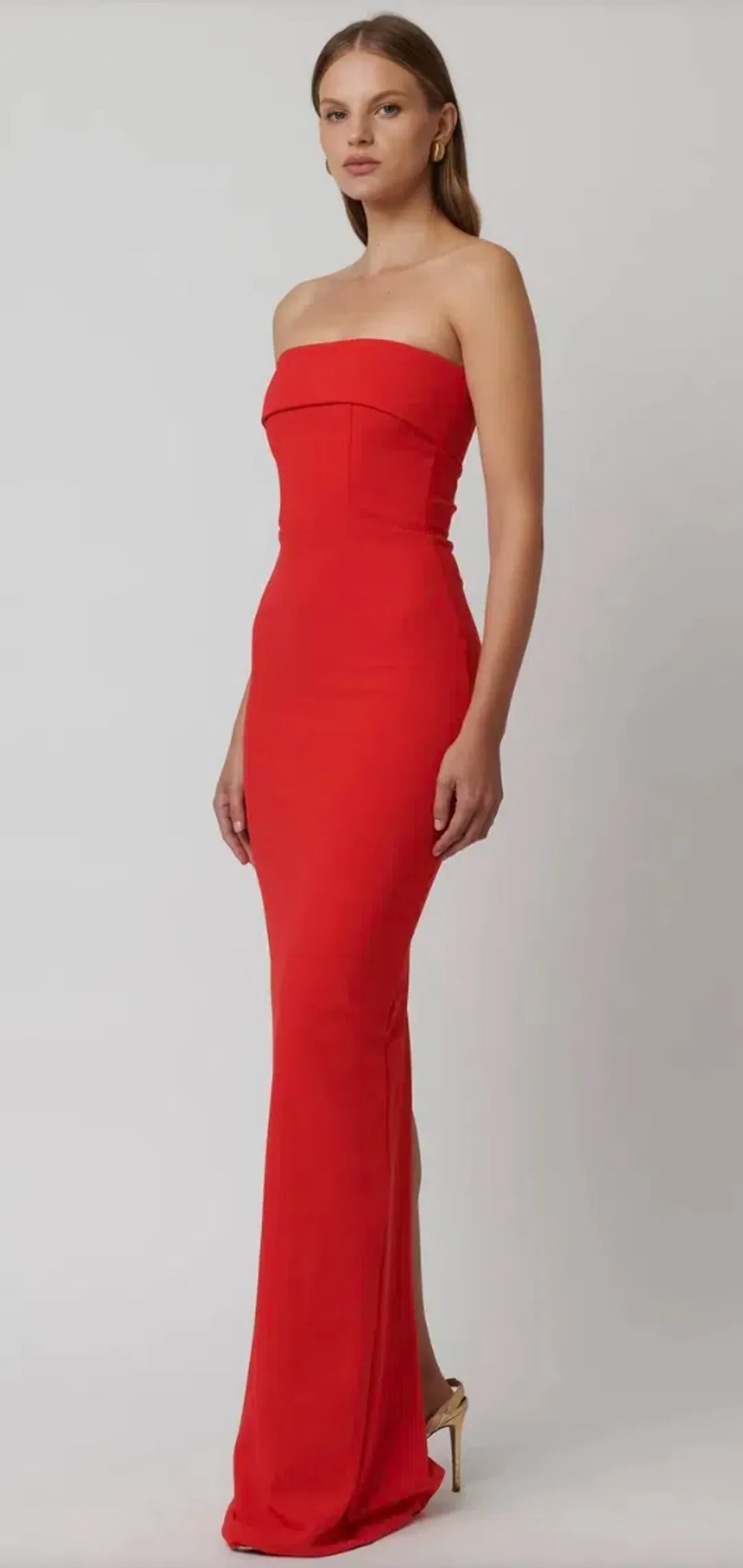 Effie Kats Monroe Gown Cherry Size 10 for rent on The Volte - main image