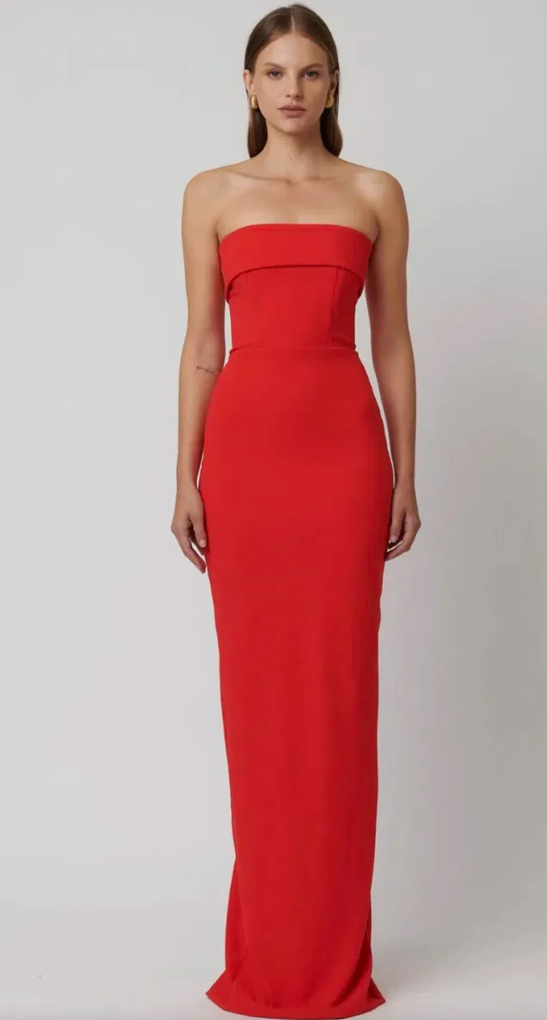 Effie Kats Monroe Gown Cherry Size 10 for rent on The Volte - main image