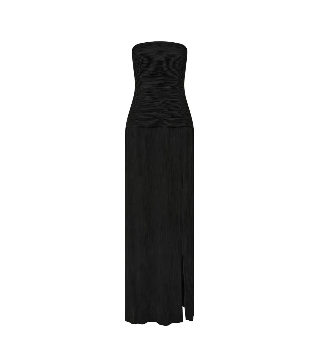 Manning Cartell Double Time Pleat Strapless Dress Black Size M / AU 10 for rent on The Volte - main image