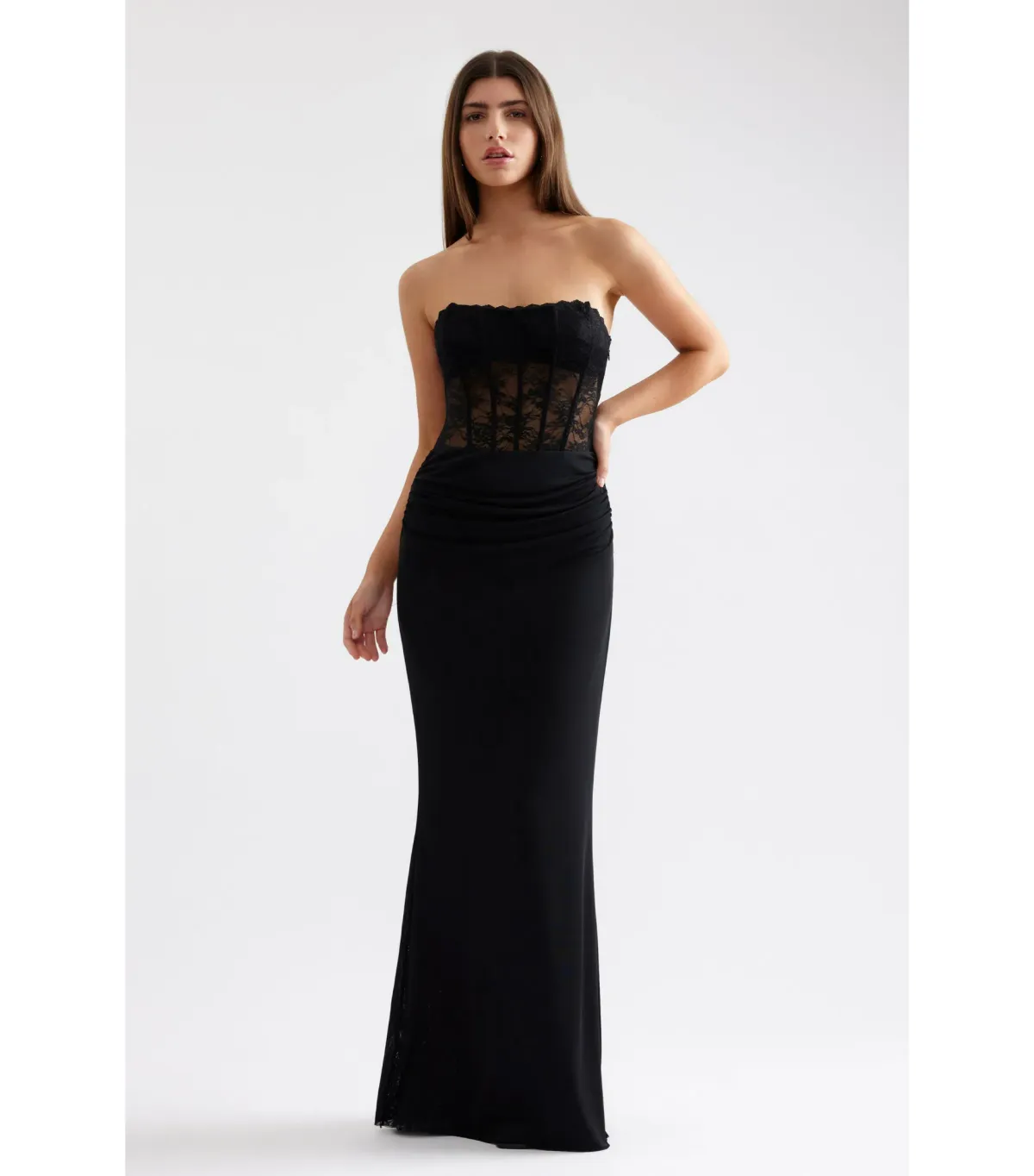 Lexi Alla Dress Black Size AU 6 for rent on The Volte - main image