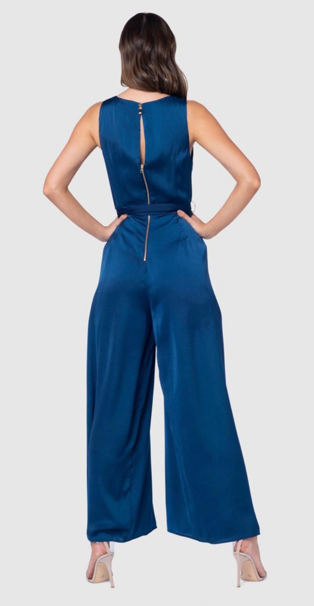 Pilgrim My Lucid Jumpsuit Electric Blue Size 10 for rent on The Volte - main image