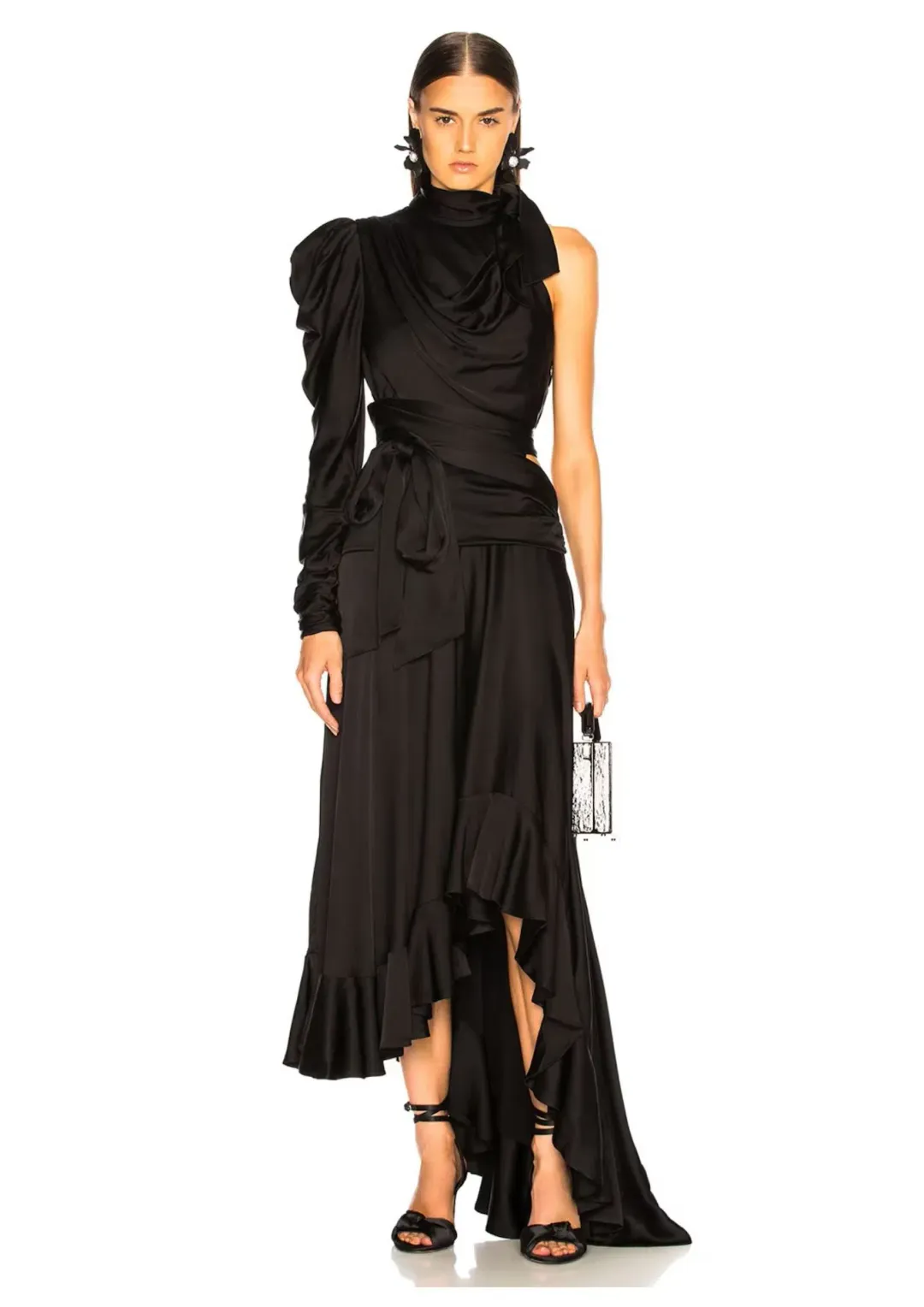 Zimmermann Unbridled Valiant Dress Black Size 6 for rent on The Volte - main image