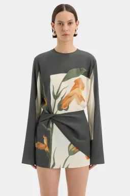 Sir the Label Constance Twist Mini Dress Green Size 10/M for rent on The Volte - image 1