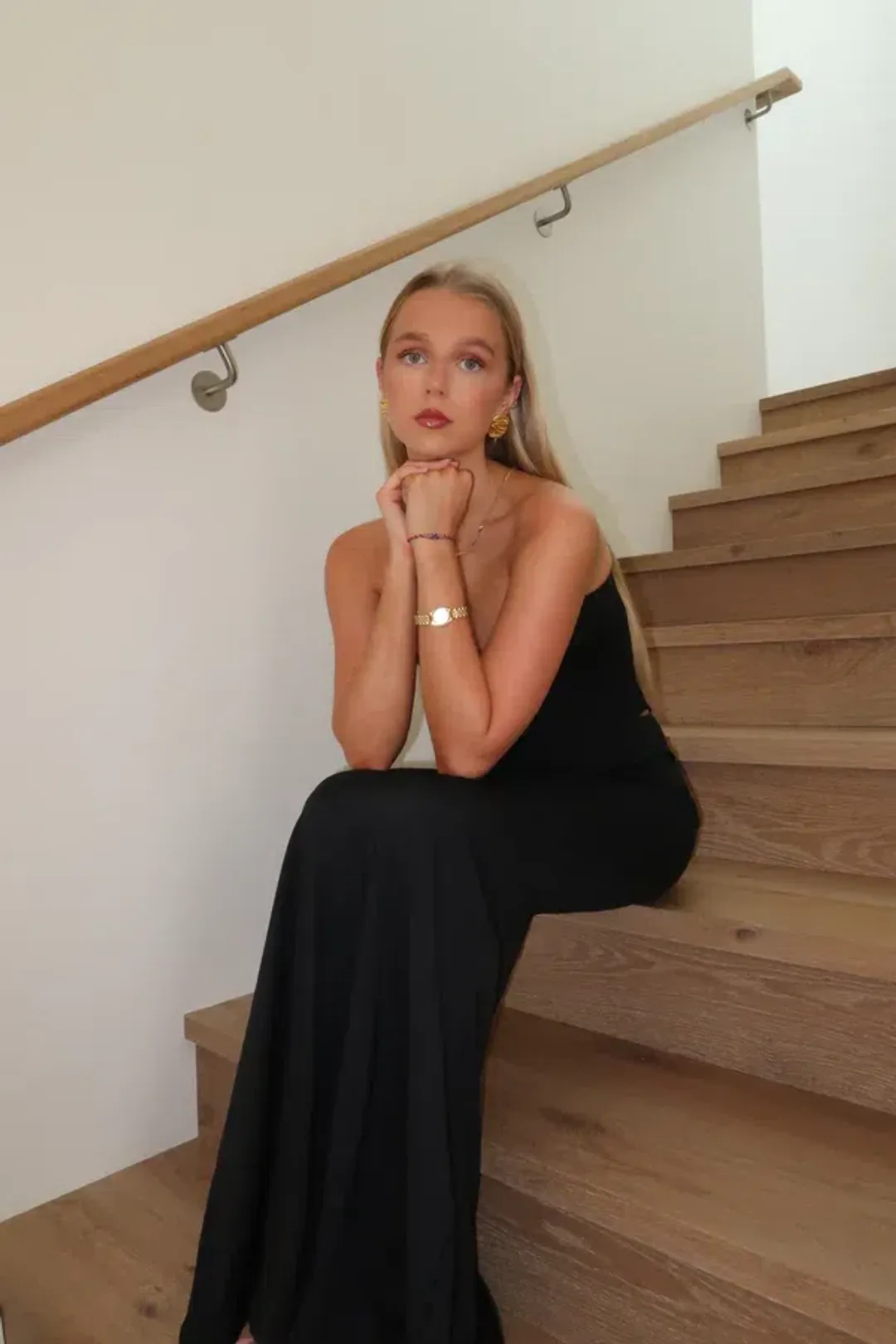 HNTR The Label Louie Gown in Black Size S / AU 8 for rent on The Volte - main image