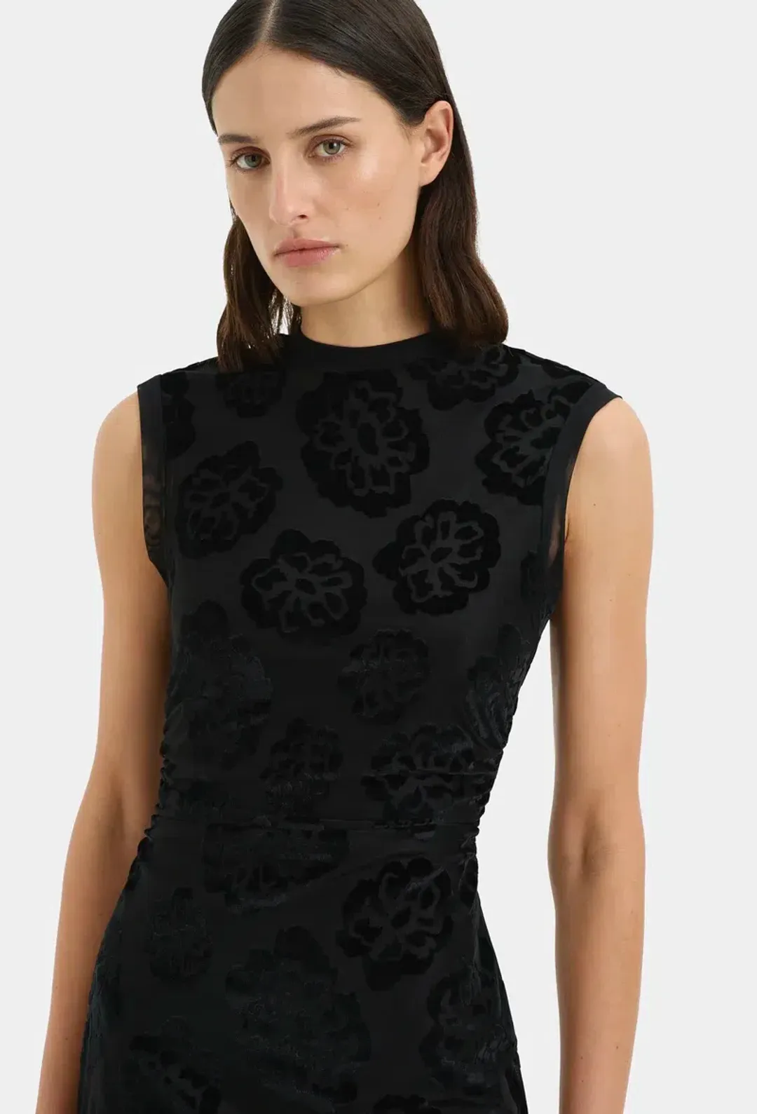 Sir the label Vittoria Mini Dress Midnight Floral Size 8 for rent on The Volte - main image