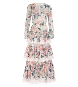 Zimmermann	Acacia Tiered Maxi Dress Mult Size 1/Au 10 for rent on The Volte - image 2