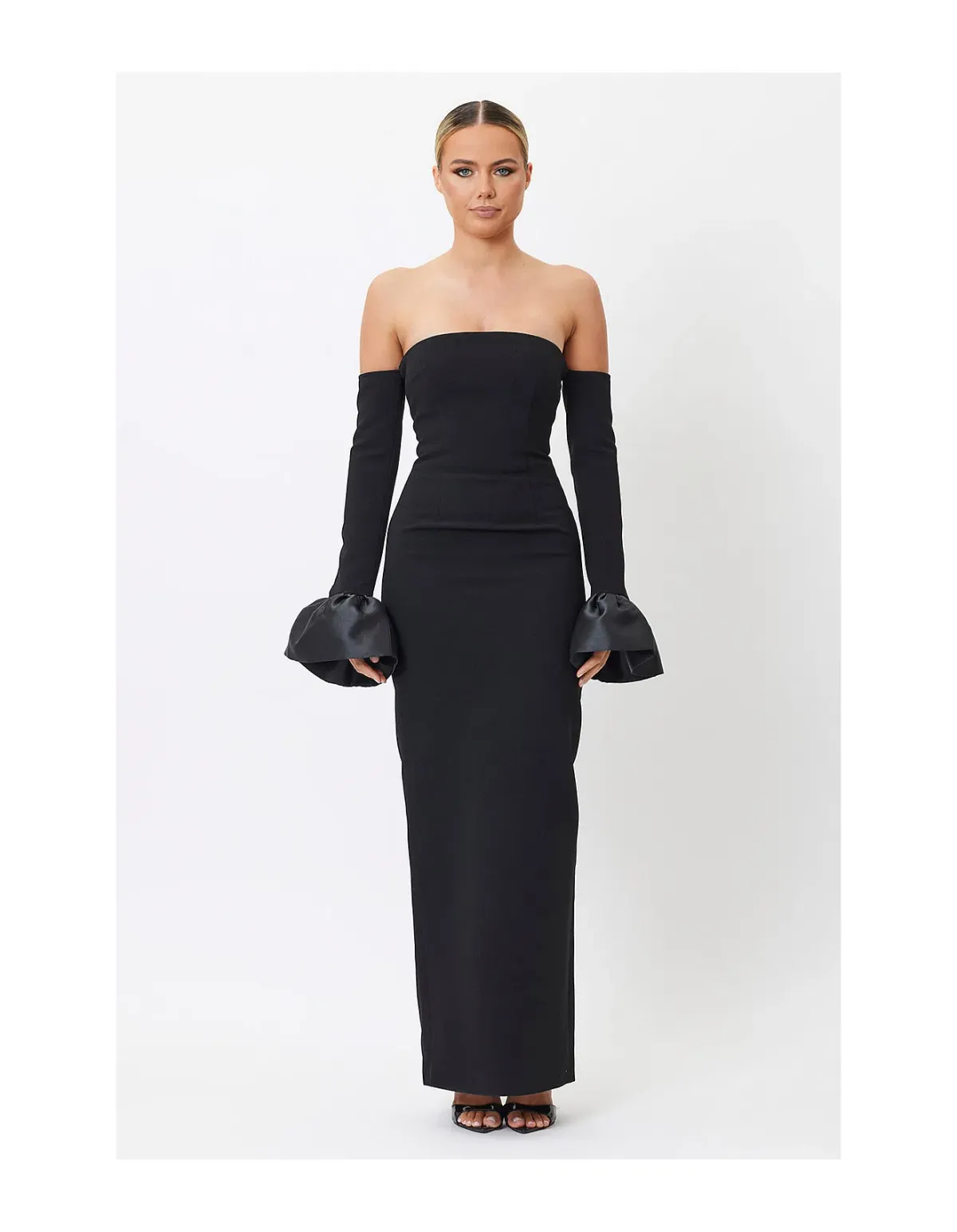 Bianca and Bridgett Adrianna Maxi Dress Black Size AU 12 for rent on The Volte - main image