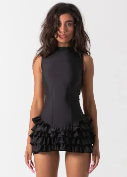Bye Bambi Madison Mini Dress Black Size AU 10 for rent on The Volte - image 2