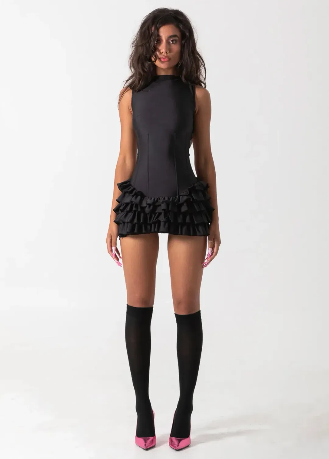 Bye Bambi Madison Mini Dress Black Size AU 10 for rent on The Volte - main image
