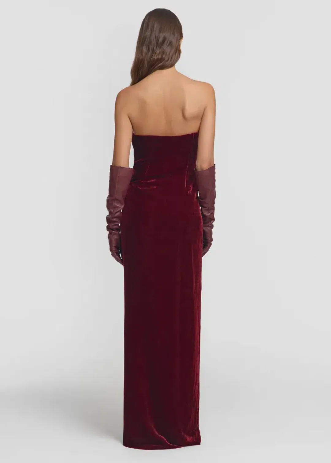 Viktoria & Woods Illustrious Dress in Sangria Size 8  for rent on The Volte - main image