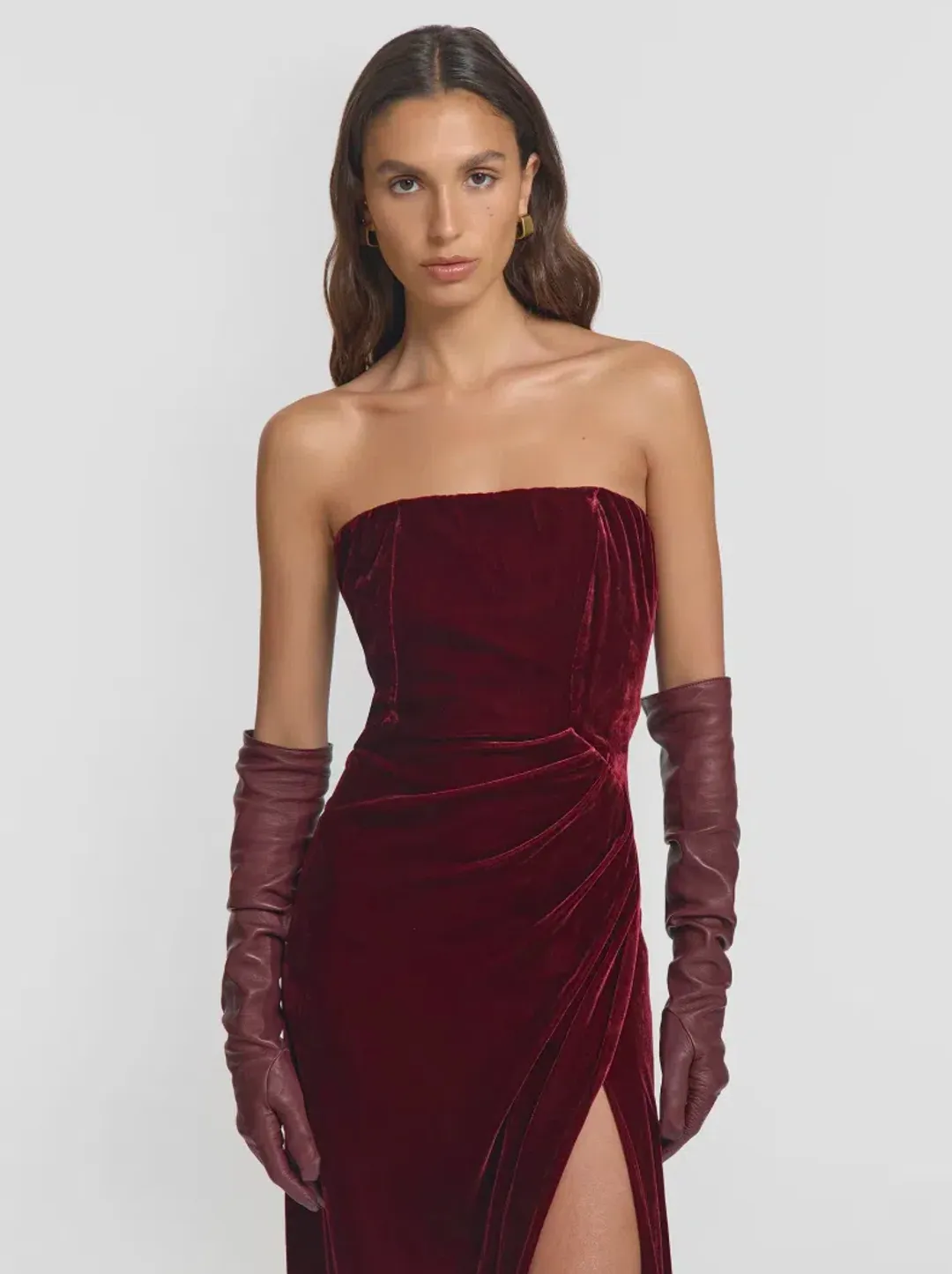 Viktoria & Woods Illustrious Dress in Sangria Size 8  for rent on The Volte - main image