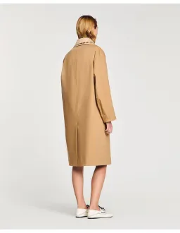 Sandro Paris Diderot Trench Coat Camel Size AU 10 for rent on The Volte - image 3