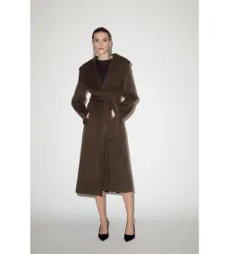 Willow Grace Wool Shawl Collar Coat Olive Size AU 12 for rent on The Volte - image 1