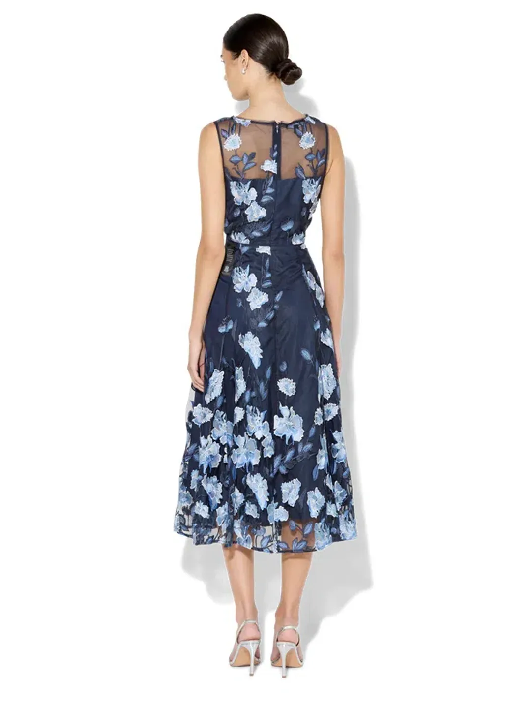 Montique Clara Dress Midi Navy Size AU 14 for rent on The Volte - main image