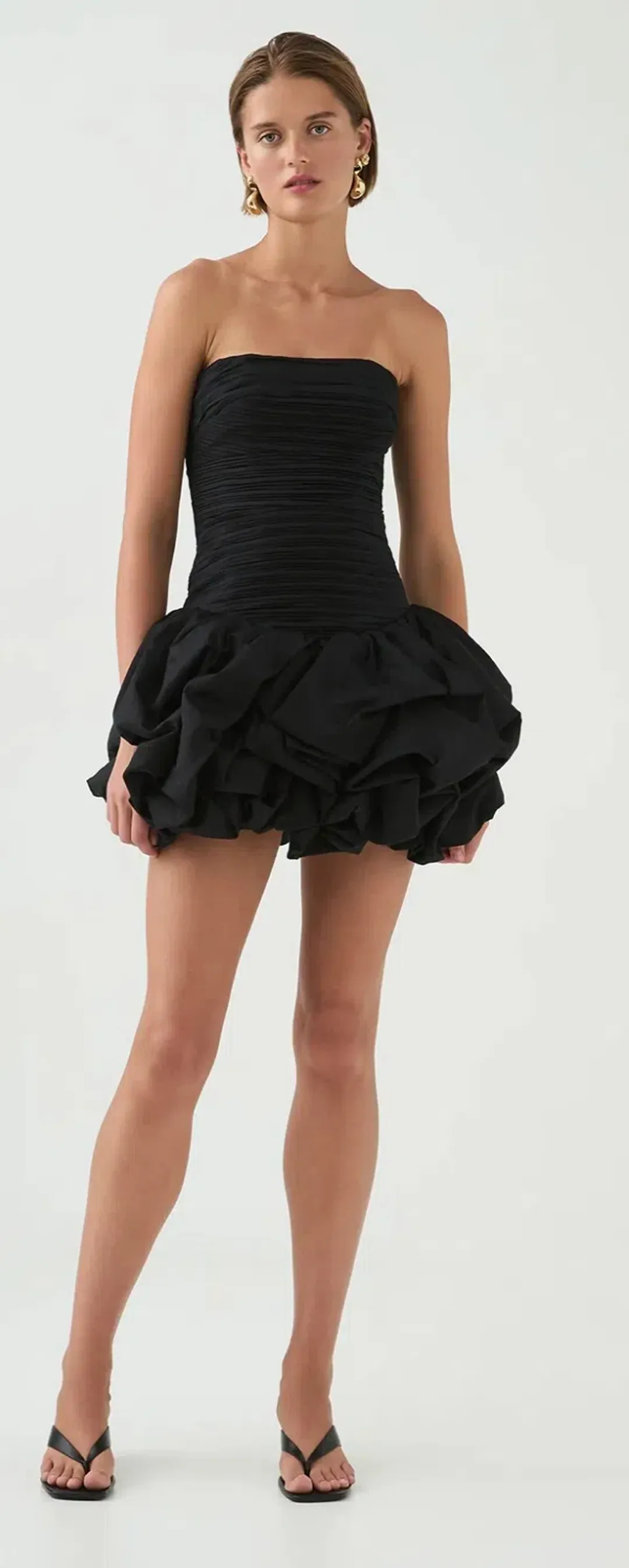 Aje Violette Bubble Hem Mini Dress Size 6 for rent on The Volte - main image