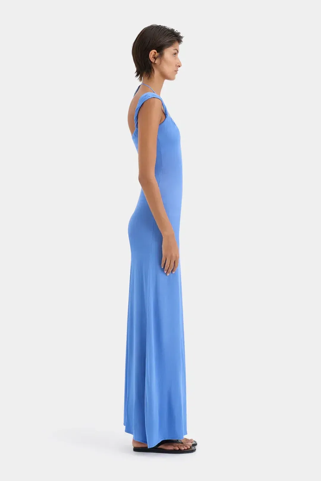 Sir The Label Valejo Halter Dress Blue Size 6 for rent on The Volte - main image