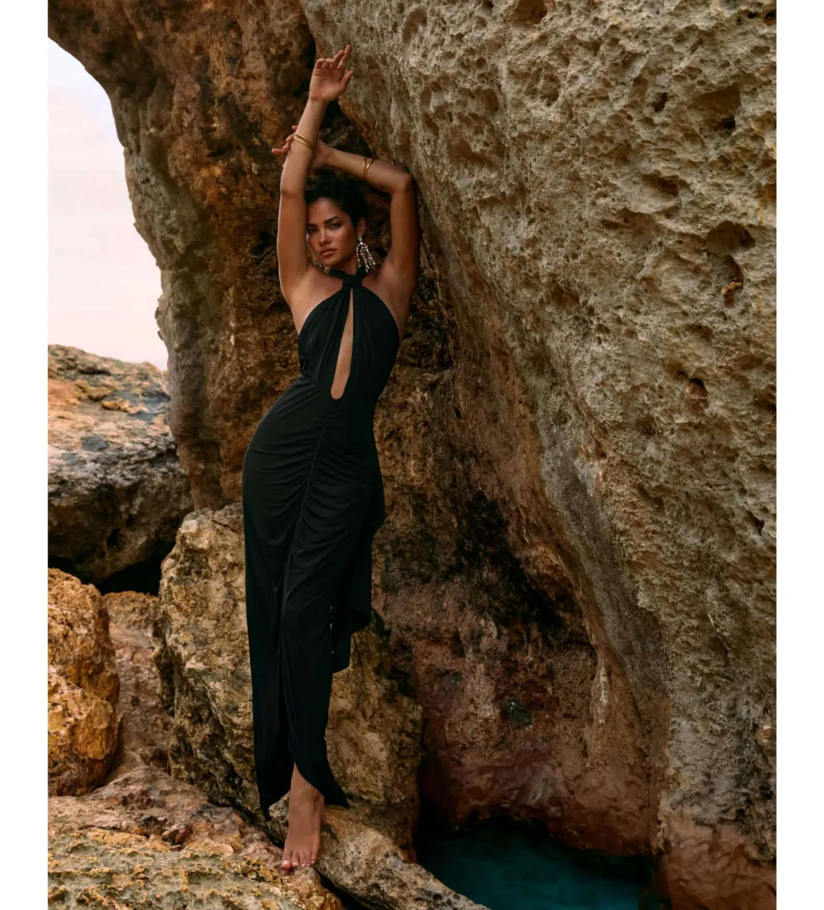 Rat & Boa Daria Dress In Black Size AU 6 for rent on The Volte - main image