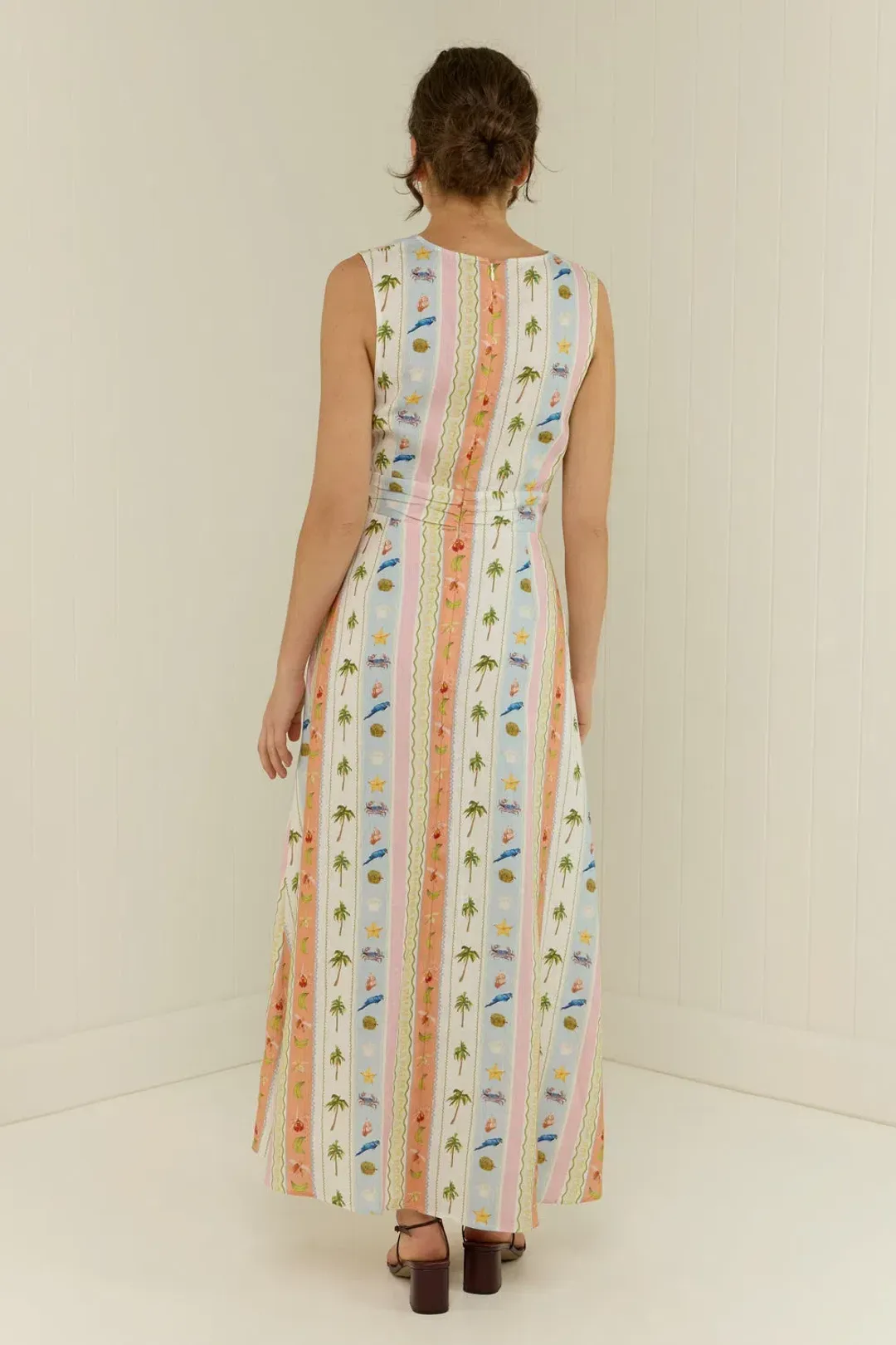 Palm Noosa Ivy Midi Dress Print Size  10 for rent on The Volte - main image