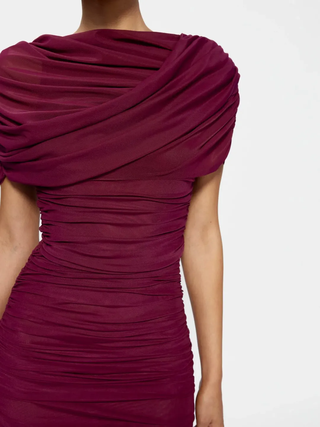 Effie Kats Phoneix Mini Dress Burgundy Size L / AU 12 for rent on The Volte - main image