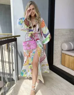 Zimmermann Shelly Billow Long Dress Poster Print Size 2 / AU 12 for rent on The Volte - image 3