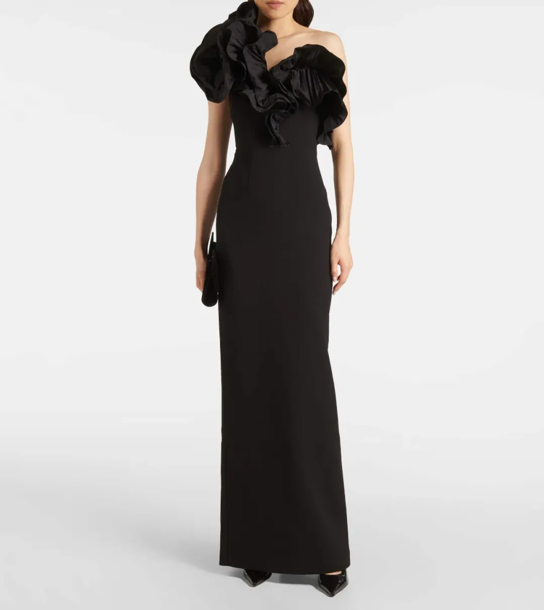 Rebecca Vallance Ella Gown Black Size 12 for rent on The Volte - main image