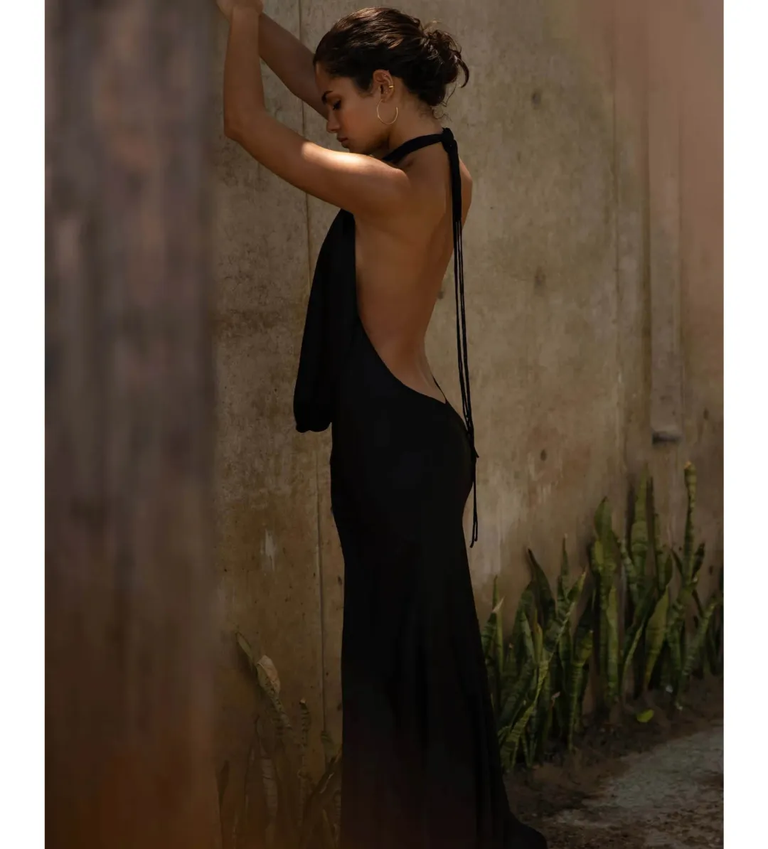Rat & Boa Donyale Maxi Dress Black Size AU 6 for rent on The Volte - main image