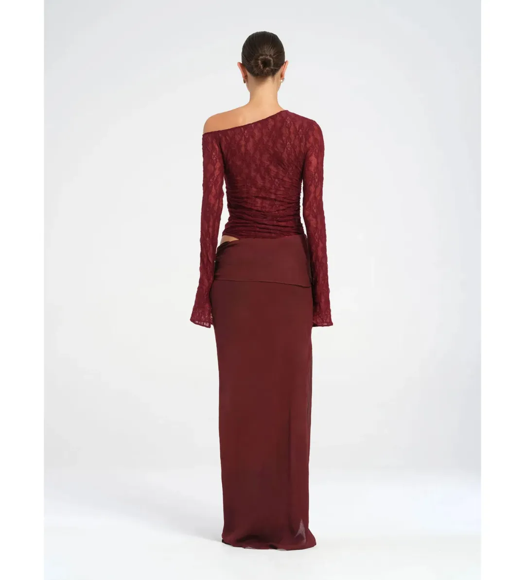 Benni Nova Maxi Dress in Maroon Size XS / AU 6 for rent on The Volte - main image