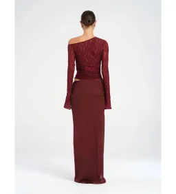 Benni Nova Maxi Dress in Maroon Size XS / AU 6 for rent on The Volte - image 3