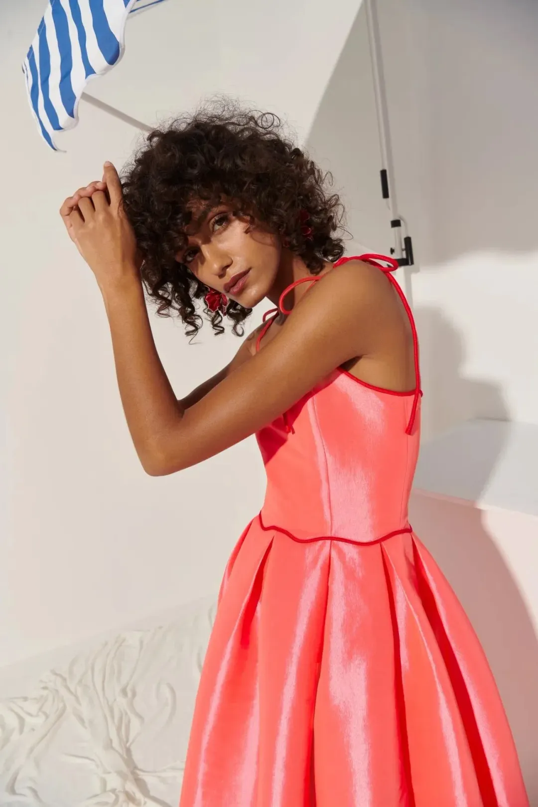 CeliaB Alma Dress Orange Size 10 for rent on The Volte - main image