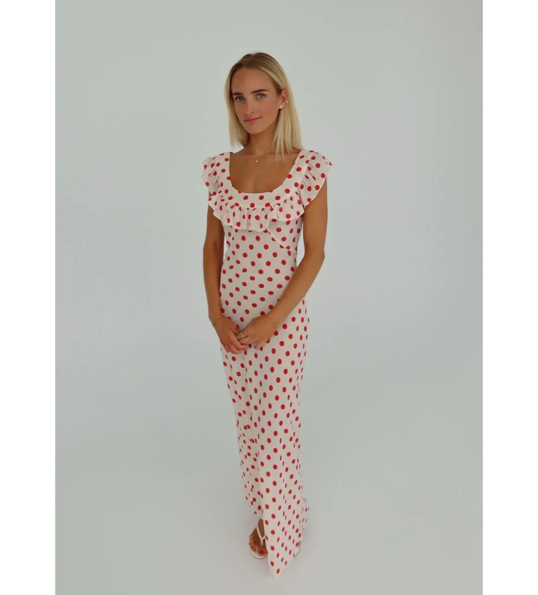 Realisation Par The Claudia Maxi Dress Super Dot Size AU 6 for rent on The Volte - main image