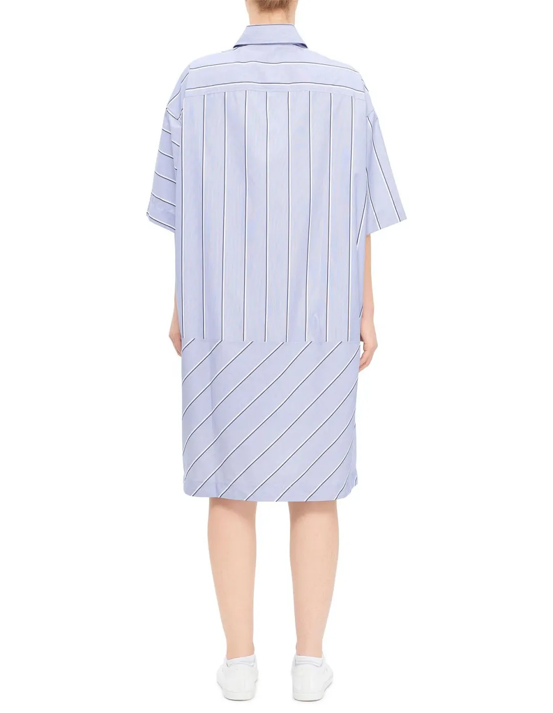 JW Anderson Short Sleeve Step Hem Shirt Dress Size AU 10 for rent on The Volte - main image