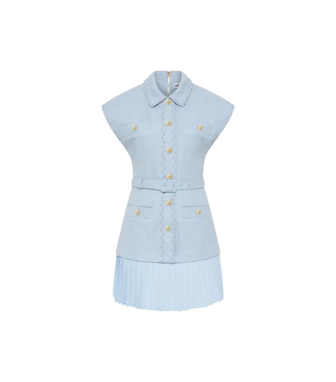 Rebecca Vallance Jonie Mini Dress Pale Blue Size 10 for rent on The Volte - main image