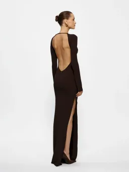 Effie Kats Indie Gown in Coffee Size 6 for rent on The Volte - image 3